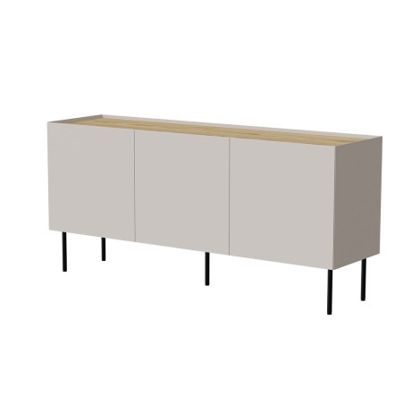 Cama FELLINI chest of drawers 150x40x70 cashmere + oiled oak top