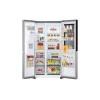 LG GSGV81PYLL Refrigerator, Free-standing, Side by Side, E, Height 1.79 m, Net fridge 416 L, Net freezer 190 L, Silver