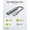 Goobay Slim 4-Port USB Hub, USB-A to USB-C/USB-A, 5 Gbit/s | 74458
