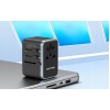 Uniwersalny adapter podróżny z ładowarką Vention 65W GaN 2x USB-A 2x USB-C czarny
