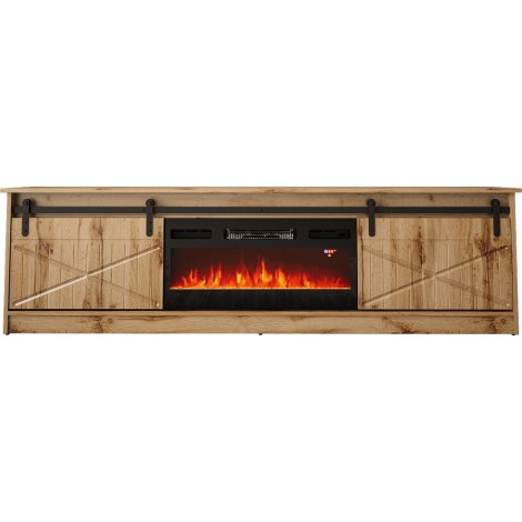 RTV GRANERO + fireplace cabinet 200x56.7x35 oak wotan