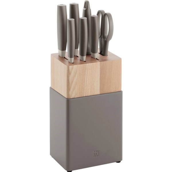 Set of 5 knives in block ...