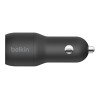 Belkin | Dual USB-A Car Charger 24W + USB-A to Lightning Cable | BOOST CHARGE