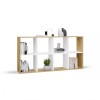 MALAX 2X4 ARTISAN/WHITE BOOKCASE