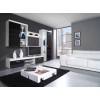 Cama hanging display cabinet SAMBA white/black gloss