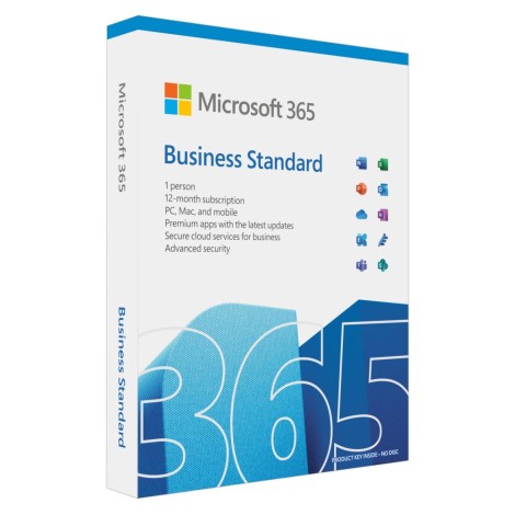 Microsoft | 365 Business Standard Retail | KLQ-00650 | FPP | License term 1 year(s) | English | EuroZone Medialess