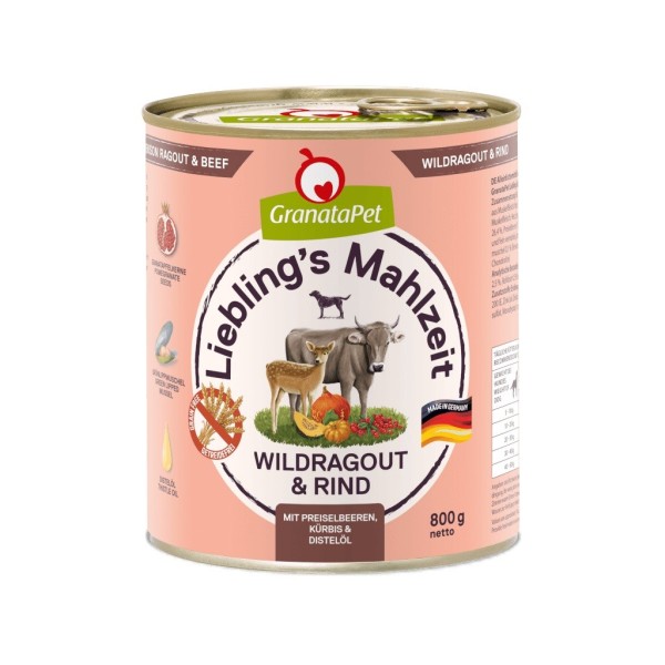GRANATAPET Liebling's Mahlzeit Vension ragout and ...
