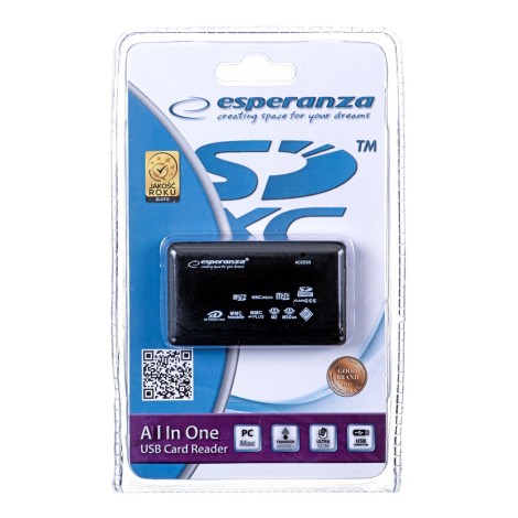 Esperanza EA119 card reader Black USB 2.0