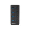 Natec USB 3.0 HUB, Mantis 2, 4-Port, On/Off with AC Adapter | Natec | 4 Port Hub With USB 3.0 | Mantis NHU-1557 | Black