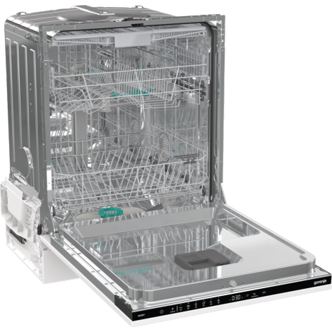 Dishwasher | GV643E90 | Built-in | Width 60 cm | Number of place settings 16 | Number of programs 6 | Energy efficiency class E | Display | AquaStop function | White