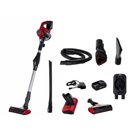Bosch BBS711ANM stick vacuum/electric broom Bagless 0.3 L Black, Red, Stainless steel