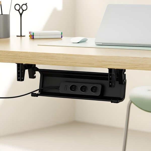 Maclean under-desk cable/extension organizer, max. load ...