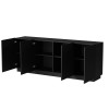 Cama LIVERTI chest of drawers 200x42x78 black