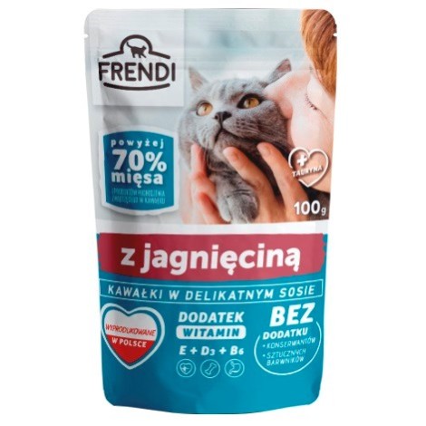 FRENDI Pieces in lamb sauce - wet cat food - 100 g