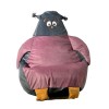Sako sack pouffe Sowa grey-pink XL 130 x 90 cm