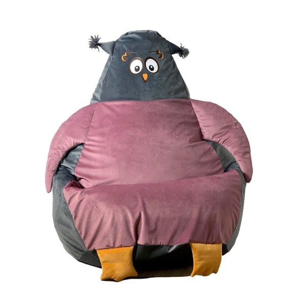 Sako sack pouffe Sowa grey-pink XL ...