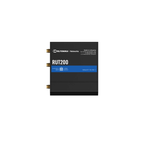 LTE Cat 4 Router | RUT200 | 802.11n | 10/100 Mbit/s | Ethernet LAN (RJ-45) ports 2 | Mesh Support No | MU-MiMO No | 2G/3G/4G