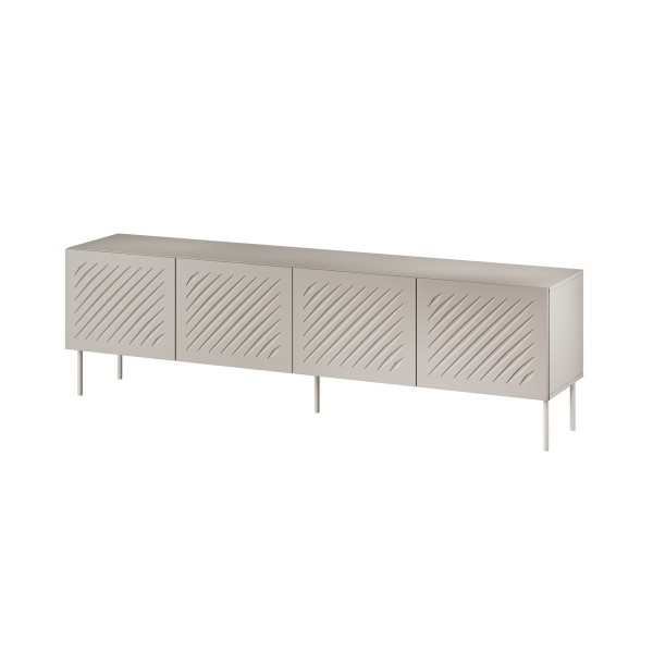 RTV cabinet SIENA 200x40x60 cashmere matt