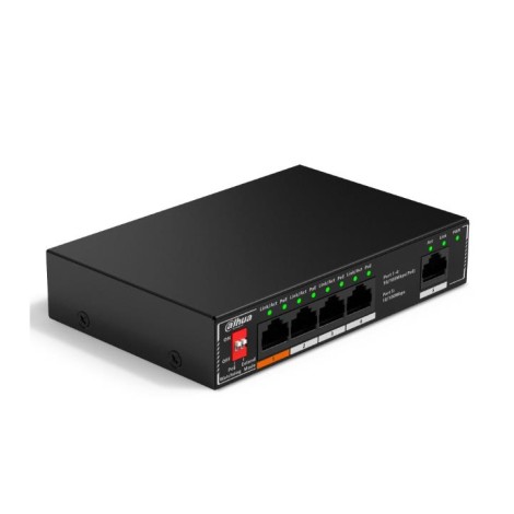 Switch|DAHUA|PoE ports 4|60 Watts|SF1005P