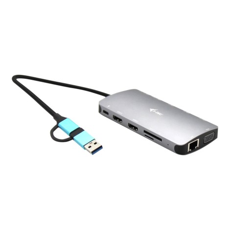 I-TEC USB-C Metal Nano Dock 3xDisplay+PD