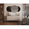 Cama Chest of drawers 1 ALMERA 156x42x75 walnut/cashmere