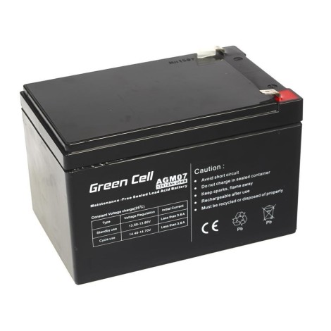 Green Cell AGM Battery 12V 12Ah - Batterie - 12.000 mAh Sealed Lead Acid (VRLA)