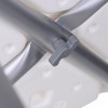 Rectangular shower stool with height adjustment