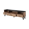 Cama RTV stand LOTTA 180cm wotan oak + mat black