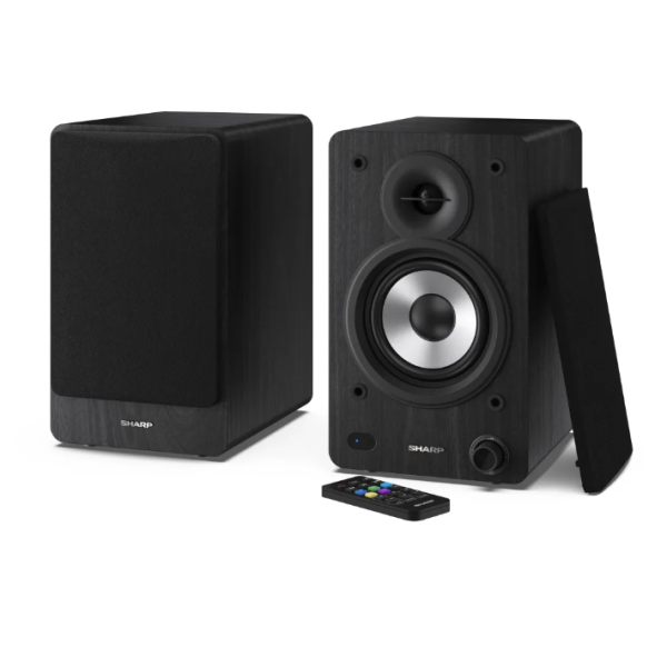 Sharp CP-SS30 Bookshelf Speakers, Black | ...