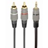 CABLE AUDIO 3.5MM TO 2RCA 5M/GOLD CCA-352-5M GEMBIRD