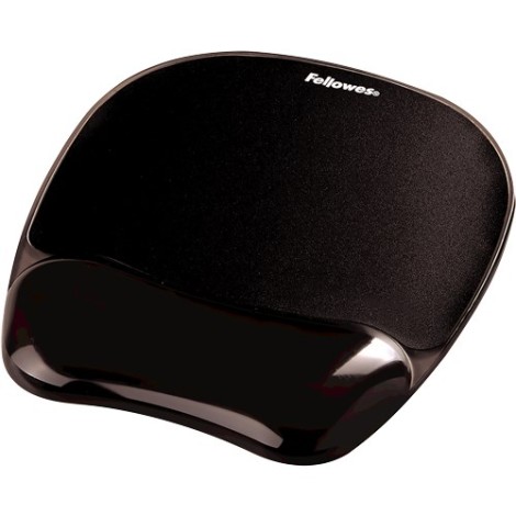 MOUSE PAD CRYSTAL GEL/BLACK 9112101 FELLOWES