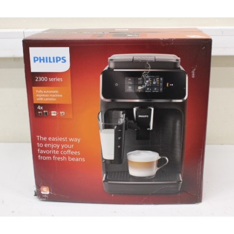 SALE OUT. Philips EP2334/10 Espresso Coffee maker, Black | Philips Espresso Coffee Maker | EP2334/10 | Pump pressure 15 bar | Built-in milk frother | Fully Automatic | 1500 W | Black | DAMAGED PACKAGING