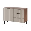 Cama Chest of drawers 2 ALMERA 104x42x75 walnut/cashmere