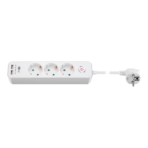 41264 3-Way Power Strip with Switch ...