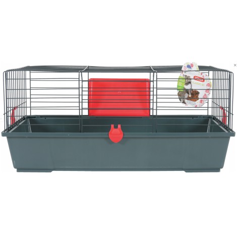 ZOLUX Classic 80 grey/red - cage for rodents