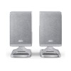Sharp HT-SPR52021(SL) Q Soundbar 2.0.2 Wireless Rear Surround Speakers, Silver | Sharp