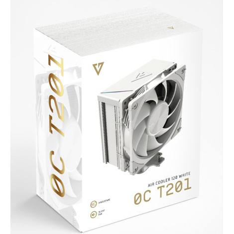 MODECOM Volcano 0C T201 Processor Air cooler 12 cm White