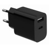 Gembird 2-port universal USB charger (A+C), 2.4 A | TA-UC-2AC12-01-BK