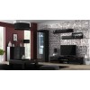 Cama living room sideboard UNI NIGHT black/black gloss