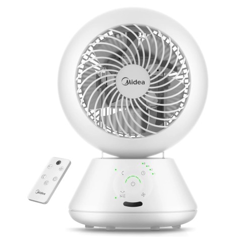 Midea Fan | MDF24JRW TurboForce | Table Fan | White | Number of speeds 5 | Oscillation | Remote control