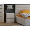 Topeshop M2 BIEL POŁYSK FRONT nightstand/bedside table 2 drawer(s) White