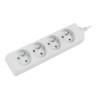 Lanberg Cable Power Strip 4X French Outlets Quality-Grade Copper, 1.5 m | PS0-04E-0150-W