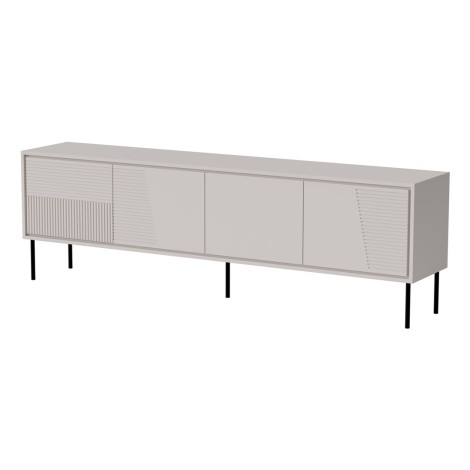 RTV cabinet ABI 4D 200x38x62 cashmere matt