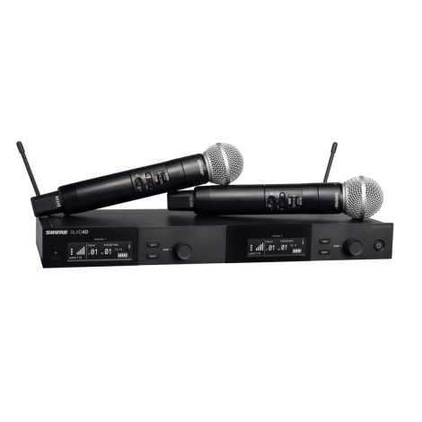 Shure SLXD24DE/SM58-G59 - dual digital wireless system with two transmitters/handheld microphones