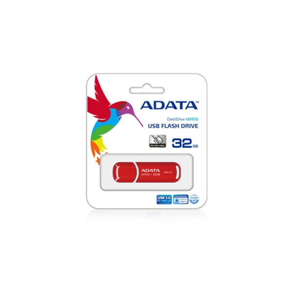 MEMORY DRIVE FLASH USB3.1 32GB/RED AUV150-32G-RRD ...