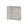 4D chest of drawers TRESSE 100x40x110 cashmere matt