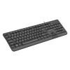 NATEC KEYBOARD TROUT SLIM USB, US LAYOUT, BLACK