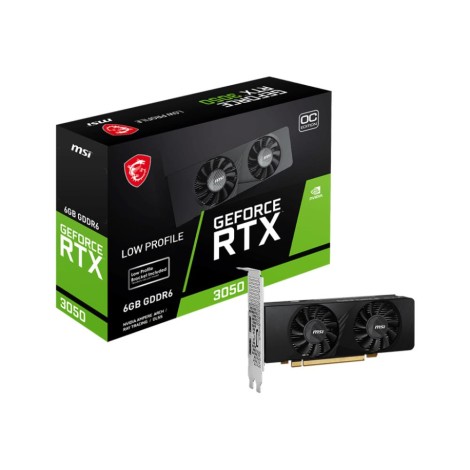 Graphics Card|MSI|NVIDIA GeForce RTX 3050|6 GB|GDDR6|96 bit|PCIE 4.0 16x|Dual Slot Fansink|2xHDMI|1xDisplayPort|RTX3050LP6GOC