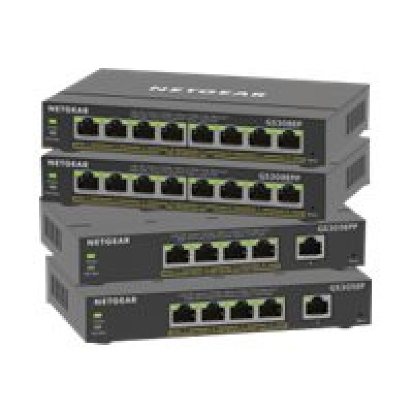 NETGEAR 8PT GE Plus Switch W/POE+