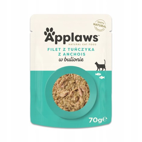APPLAWS Natural Cat Food Tuna and whole anchovy - wet cat food - 70g